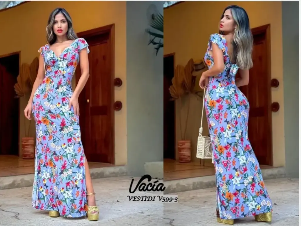[V599-UA] V599 Vestido Sirena