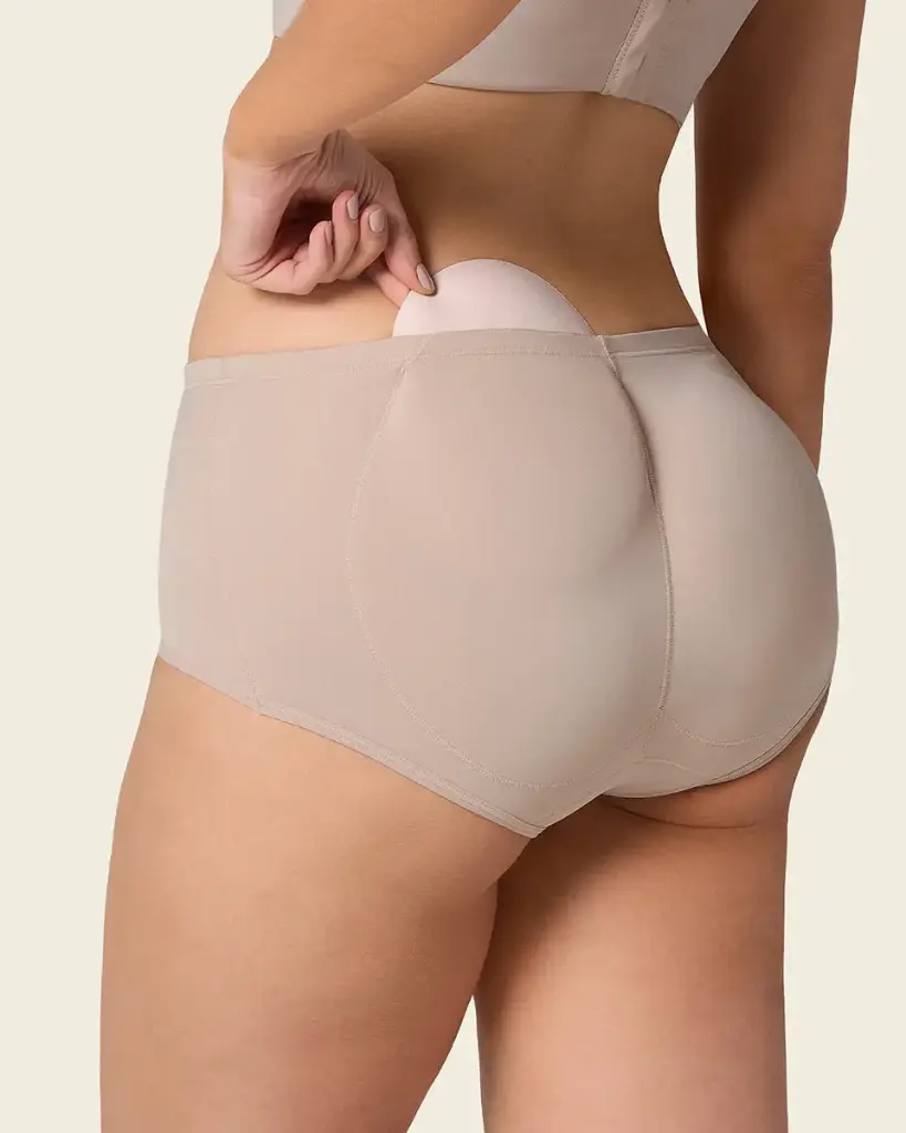 [012688-S-HABANO-CLARO] 012688 Classic push-up brief with removable pads (S, Light Habano)
