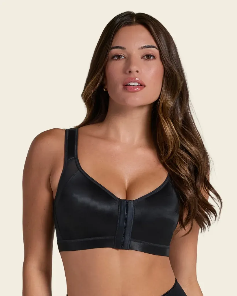 [011473-85B-NEGRO] 011473 Post-surgical Bra – Support, recovery and maximum comfort (85B, Black)