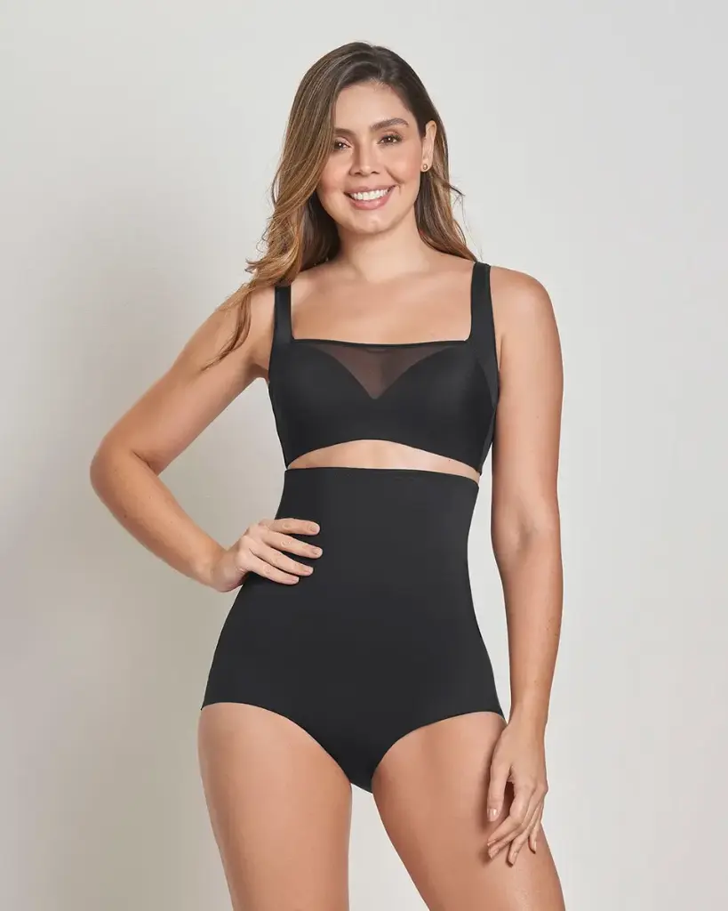 [012981-SN] 012981 High-waisted shaping brief with moderate control in abdomen and back (S)