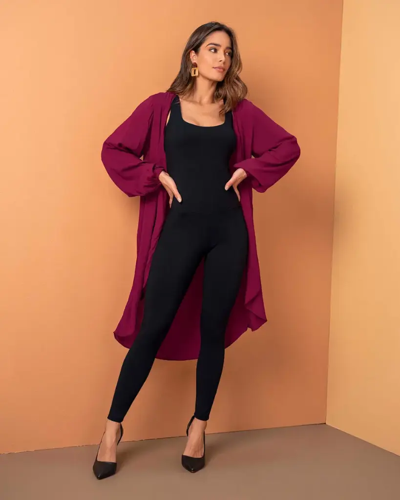 [441018-SN] 441018 Enterizo de control fuerte de abdomen Todo en Uno (S, Negro)